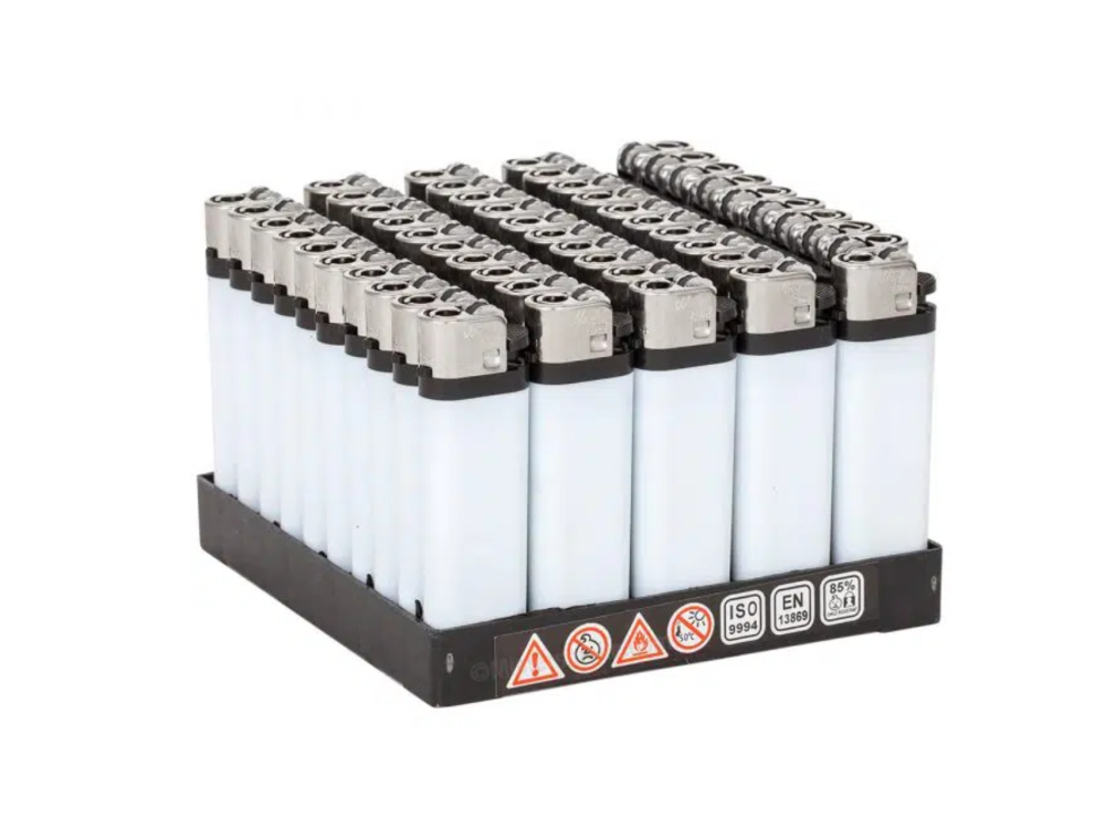 Lot de 100 Briquets publicitaires " PARSOK" Blanc