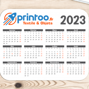 Calendrier Tapis de souris 18x22cm